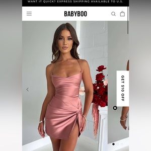 Babyboo Pink Mini Dress - Brand New